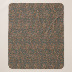 Vintage William Morris Arcadia Full Seamless Sherpa Blanket