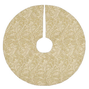 Vintage William Morris Arcadia Gold Seamless Brushed Polyester Tree Skirt