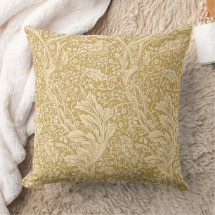 Vintage William Morris Arcadia Gold Seamless Cushion