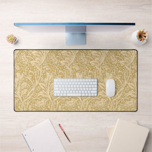 Vintage William Morris Arcadia Gold Seamless Desk Mat