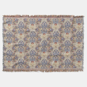 Vintage William Morris Artichoke Throw Blanket