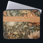 Vintage William Morris Autumn Floral Laptop Sleeve<br><div class="desc">This simple yet elegant design features a William Morris tan,  brown,  sage green,  and soft rust floral pattern. Protect your laptop or tablet in style with this classic design. Add a name to personalise it. Makes a Christmas or Mother's Day gift. Created by Simply Farmhouse Press.</div>