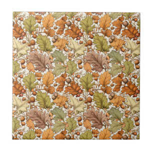 Vintage William Morris Autumn Leaf Berry Tile