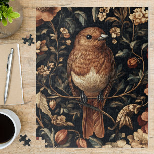 Vintage William Morris Bird Foliage Art Jigsaw Puzzle