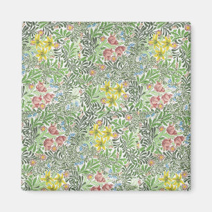 Vintage William Morris Bower Flowers Greenery Magnet