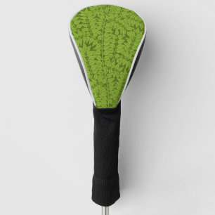 Vintage William Morris Branch Green Leaf Pattern Golf Head Cover