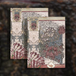 Vintage William Morris Burgundy Collage Decoupage Tissue Paper<br><div class="desc">"Vintage William Morris Designer Colour Sketch,  Burgundy Tulip Collage Decoupage Tissue Paper."  This artwork was derived from a vintage William Morris designer sketch that has been re-mastered,  repaired and a collage designed by internationally licensed artist and designer,  Audrey Jeanne Roberts.  Copyright.</div>