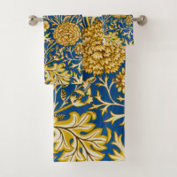 Vintage William Morris Cherwell Blue Floral Art