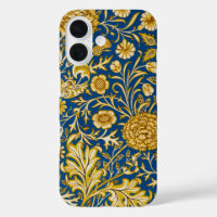 Vintage William Morris Cherwell Blue Floral Art