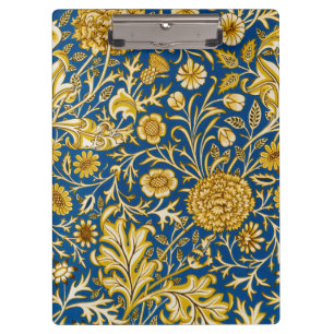 Vintage William Morris Cherwell Blue Floral Art Clipboard