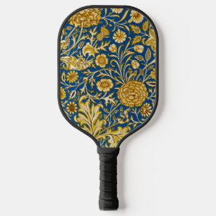 Vintage William Morris Cherwell Blue Floral Art Pickleball Paddle