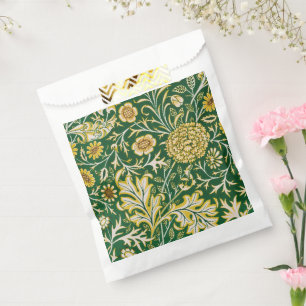 Vintage William Morris Cherwell Green Floral Art Favour Bags