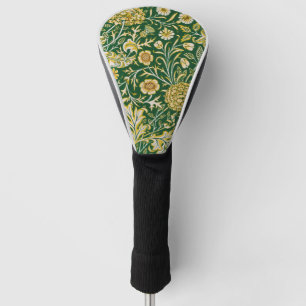 Vintage William Morris Cherwell Green Floral Art Golf Head Cover