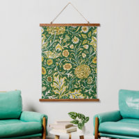Vintage William Morris Cherwell Green Floral Art