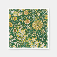 Vintage William Morris Cherwell Green Floral Art