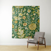 Vintage William Morris Cherwell Green Floral Art