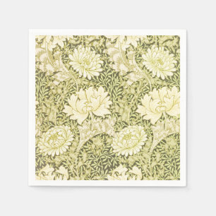 Vintage William Morris Chrysanthemum Pattern Napkin
