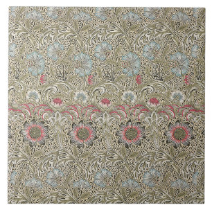 Vintage William Morris Corncockle Flowers   Tile