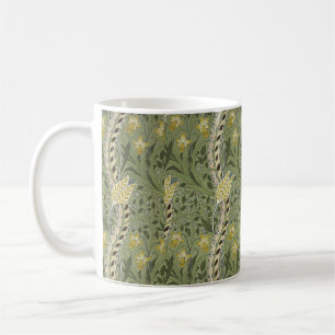 Vintage William Morris Daffodil Floral Yellow     Coffee Mug