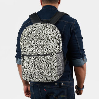 Vintage William Morris Decorative Textile Pattern Printed Backpack