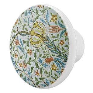 Vintage William Morris Flora  Ceramic Knob