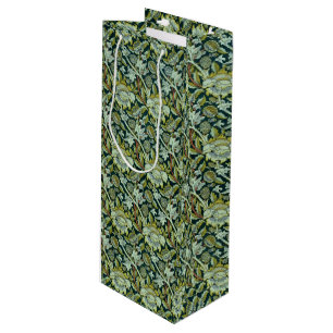 Vintage William Morris Floral Wey Pattern Wine Gift Bag