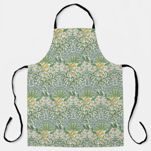 Vintage William Morris Flowers Garden Wallpaper Apron