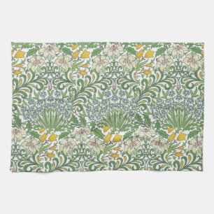 Vintage William Morris Flowers Garden Wallpaper Tea Towel