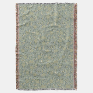 Vintage William Morris Jasmine Throw Blanket