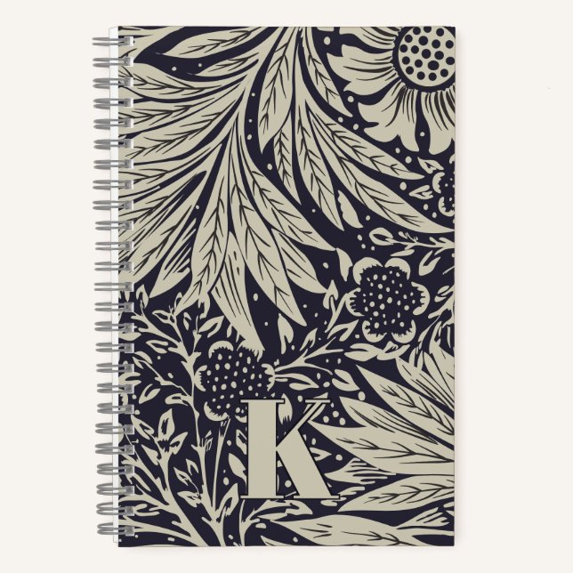 Vintage William Morris Marigold Pattern Notebook (Front)