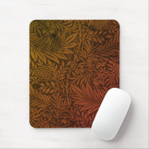 Vintage William Morris Orange Larkspur Botanical Mouse Mat