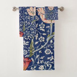 Vintage William Morris Pattern  Bath Towel Set