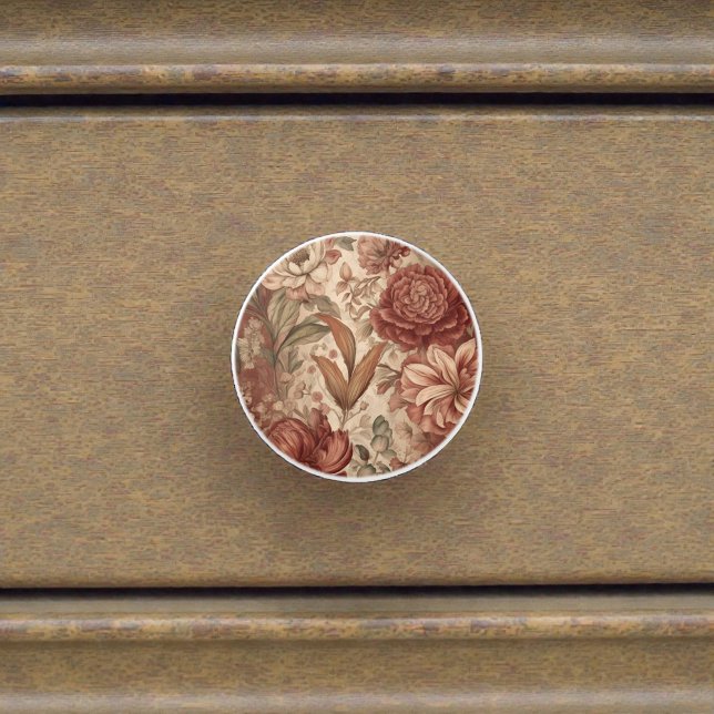 Vintage William Morris Pattern Ceramic Knob (Creator Uploaded)