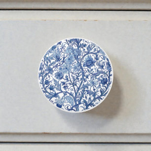 Vintage William Morris Pattern Ceramic Knob