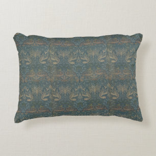 Vintage William Morris Peacock and Dragon Decorative Cushion