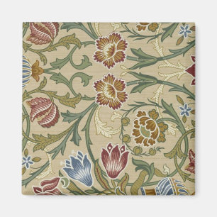 Vintage William Morris Pink Blue Brocade Magnet