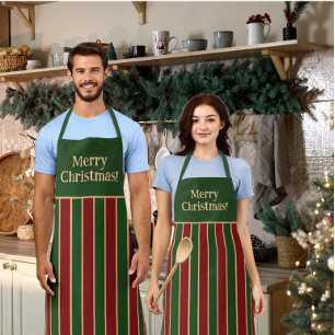 Vintage William Morris Poinsettia Personalised Apron