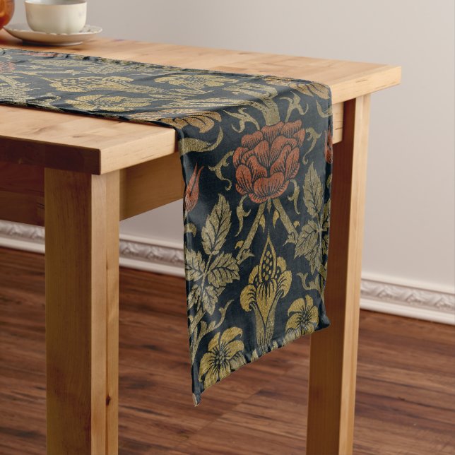Vintage William Morris Rose and Lily Long Table Runner (In Situ)