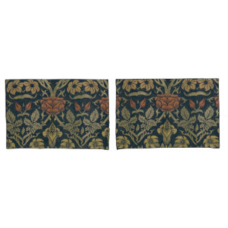Vintage William Morris Rose and Lily Pillowcase