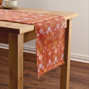 Vintage William Morris Rose and Lily Short Table Runner
