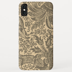 Vintage William Morris Sepia Tan Botanical iPhone XS Max Case