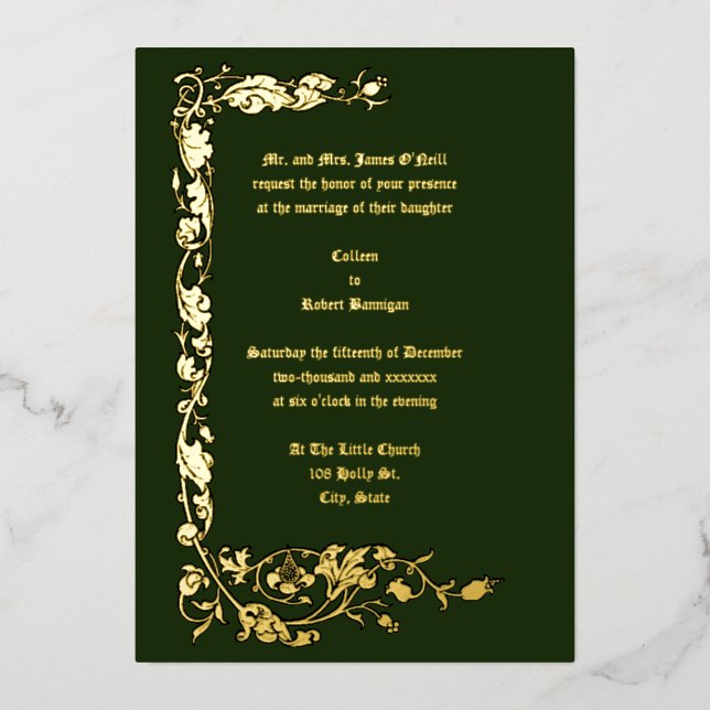 Vintage William Morris Simple Floral Vine (Front)