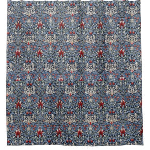 Vintage William Morris Snakehead  Shower Curtain