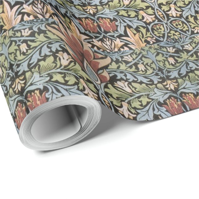 Vintage William Morris Snakehead Wrapping Paper (Roll Corner)