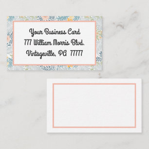 Vintage William Morris Spring Meadow Business Card