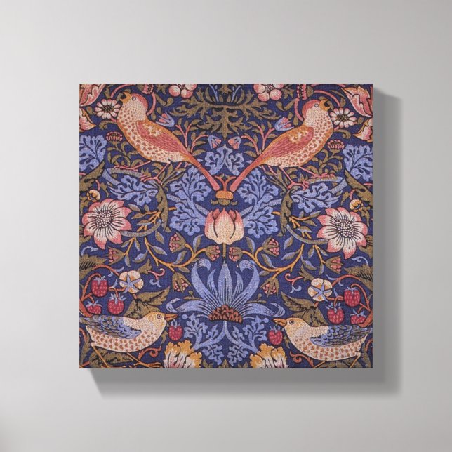 Vintage William Morris Strawberry Thief Canvas Print (Front)