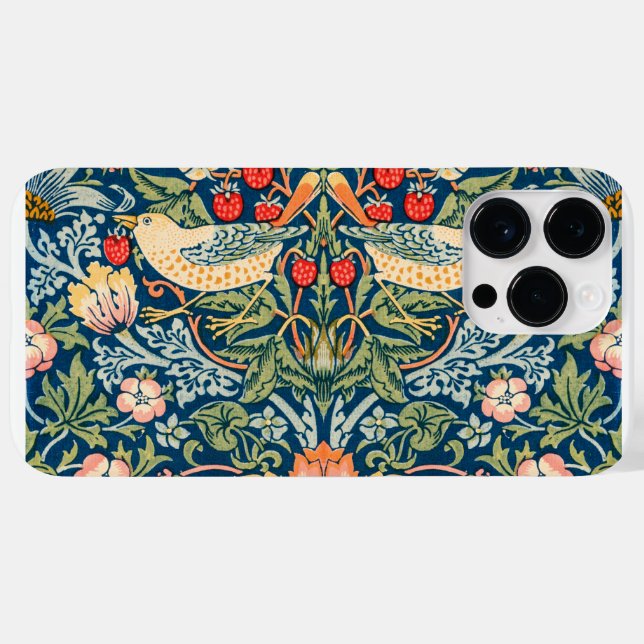 Vintage William Morris "Strawberry Thief" Design Case-Mate iPhone Case (Back (Horizontal))