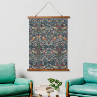 Vintage William Morris Strawberry Thief Hanging Tapestry