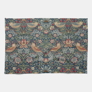 Vintage William Morris Strawberry Thief Tea Towel