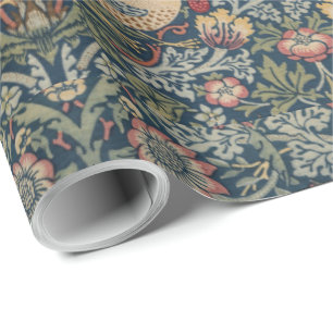 Vintage William Morris Strawberry Thief Wrapping Paper